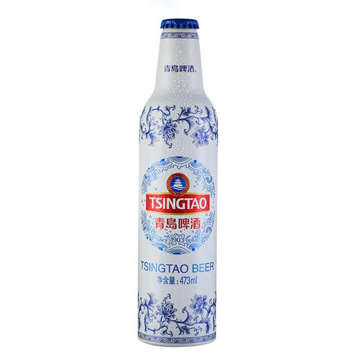 青岛啤酒（TsingTao）青岛啤酒青花瓷铝瓶473ml12瓶标箱 商品图2