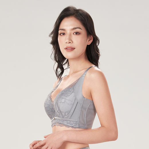 都市丽人美体纤塑CD杯适穿蕾丝调整型文胸超薄款3/4杯塑身文胸无钢圈内衣五排扣LJ33M8 商品图2
