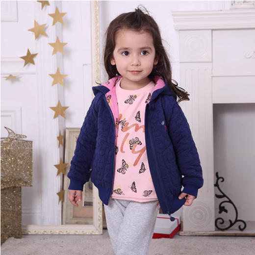 棉果果春秋款女童空气层长袖外套M322100218502 商品图0