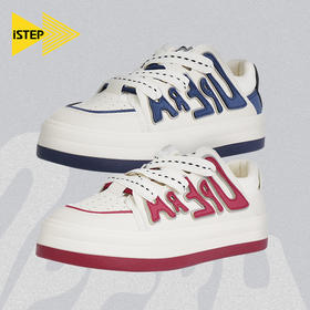 istep新款梨园新梦男女款休闲百搭潮流款休闲板鞋流行低帮鞋