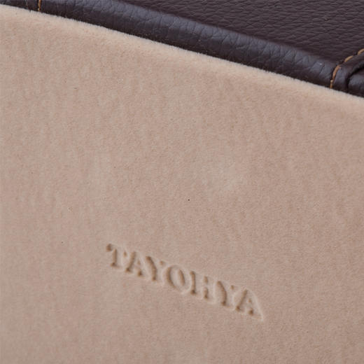 【6F】多样屋（TAYOHYA）桌面遥控器收纳盒家居数据线手机杂物插座PU革皮质荔枝纹多功能储物盒 商品图4