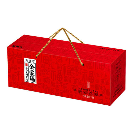  裕道府五常大米长粒香米5kg全家福大米礼盒（中国红）GB/T 1354 商品图0