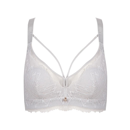 都市丽人聚拢升杯BC杯适穿舒适更聚拢蕾丝内衣超薄款3/4杯常规文胸软钢圈四排扣新年本命年红品YB32A1 商品图12