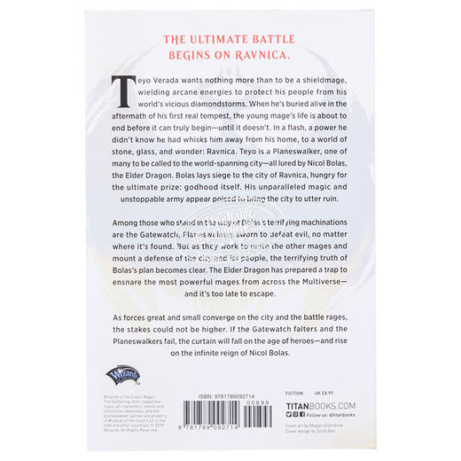 【中商原版】万智牌 官方小说 拉尼卡火花之战 Magic The Gathering Ravnica 英文原版 Greg Weisman 商品图1