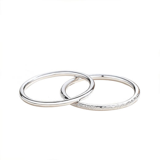 【留白】纯银S925银光面素圈戒指【JHY-R000053B-5】 商品图4