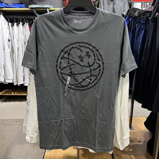 Under Armour/安德玛 男士印花圆领宽松短袖透气运动T恤 商品图2