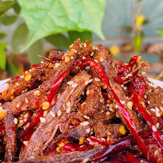 黄老五花生嫂私厨麻辣牛肉条130g*2袋装，现炒现发，不添加防腐剂，添加剂。短保产品 商品图1