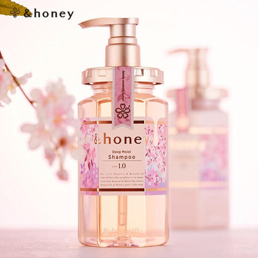 安蒂花子樱花氨基酸洗发水440ml（改善毛躁染烫分叉蓬松滋养保湿柔顺无硅油日本进口洗发露男女） 商品图0