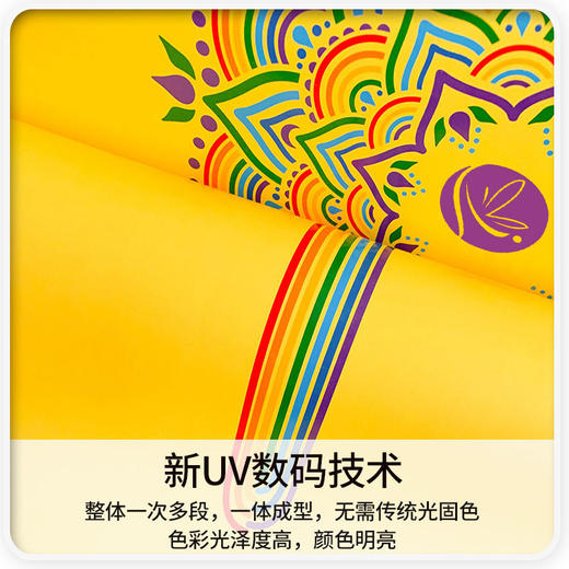 瑜伽垫天然橡胶防滑女士专业级运动垫吸汗印花土豪垫彩虹家用地垫 商品图3