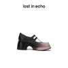[捡漏价]lost in echo设计师品牌圆头铆钉复古双扣带粗跟增高休闲玛丽珍鞋 商品缩略图1