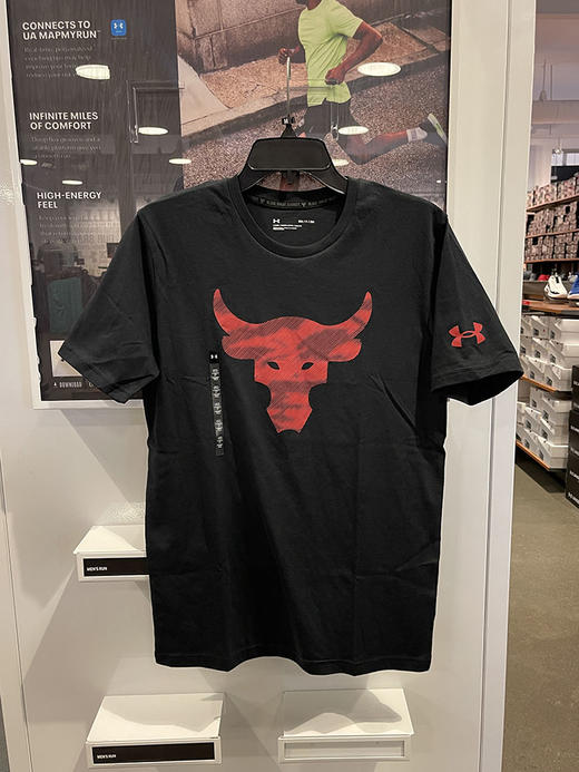 Under Armour/安德玛 Project Rock 男士宽松印花圆领运动短袖T恤 商品图2