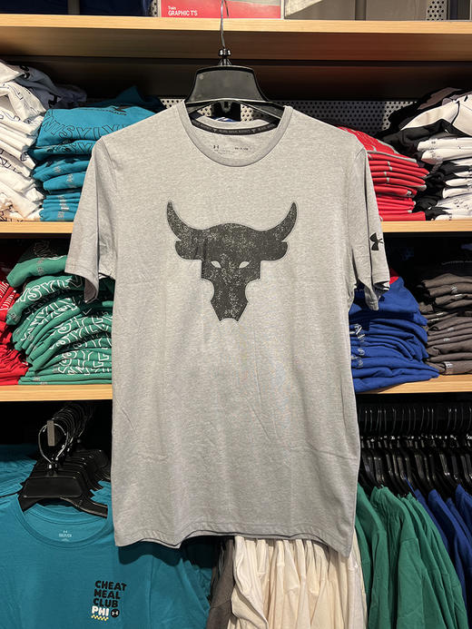 Under Armour/安德玛 Project Rock 男士宽松印花圆领运动短袖T恤 商品图0