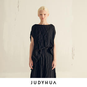 JUDYHUA 立方体设计皱褶上衣