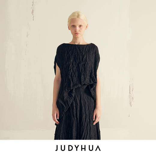 JUDYHUA 立方体设计皱褶上衣 商品图0