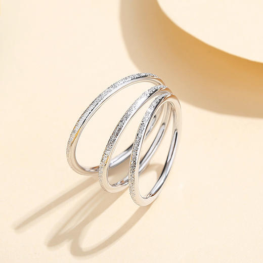 【留白】纯银S925银光面素圈戒指【JHY-R000053B-5】 商品图3