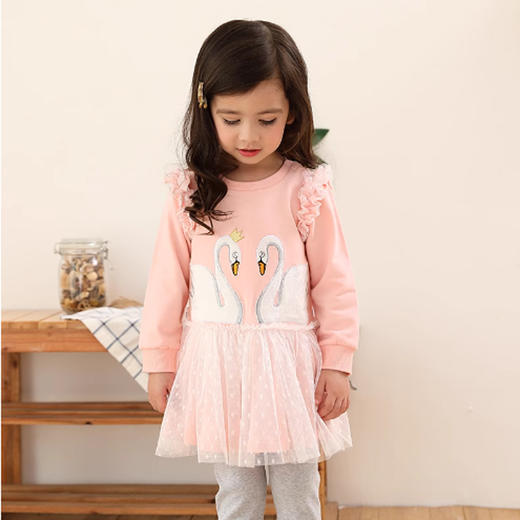 棉果果春秋款女童   长袖连衣裙M122700219079 商品图2
