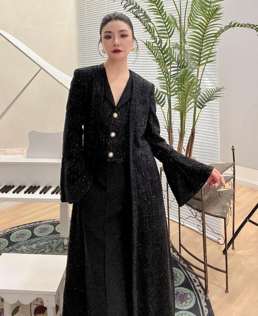 臣禾粗花呢长外套9211021776【奥莱】 商品图2