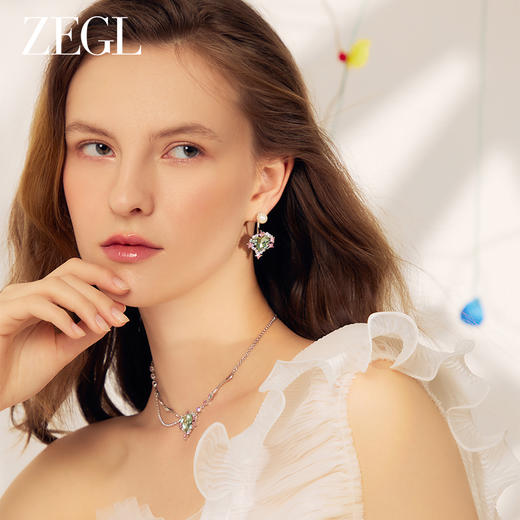 ZEGL设计师春日黎明系列爱心项链女轻奢小众高级设计感双层锁骨链 商品图3