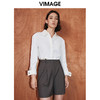 VIMAGE纬漫纪秋季新款百搭小众设计短款衬衣衬衫V2009604 商品缩略图2