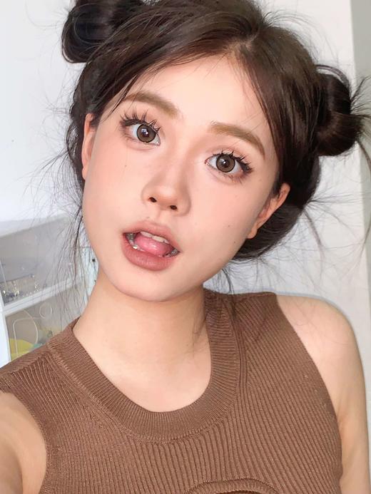 【中直径】Leenscolor-奶油棕-14.2mm 【年抛 度数0-1000度 含有525/575】 商品图9