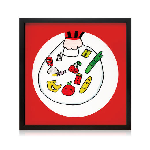 袋鼠团团慈善创卖-印制版画《买东西》 商品图0