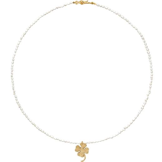 北京仓｜Parel Parel-Rosé 朴彩英同款-Klover-幸运四叶草 珍珠 项链［波兰设计师］ 商品图0