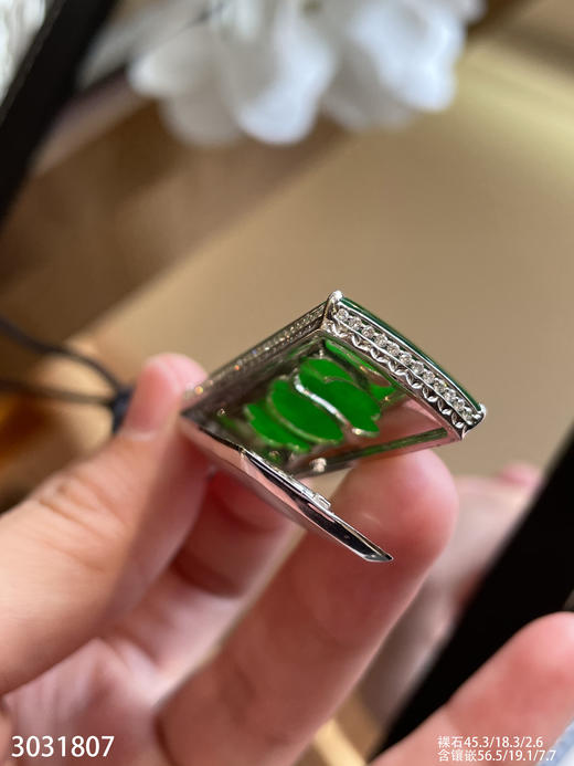 高冰帝王绿无事牌吊坠【3031807】具体价格微信咨询 商品图7