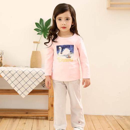 棉果果春秋款女童 套头T恤M122140219073 商品图3