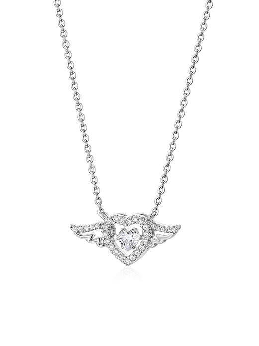 卡蒂罗丘比特之心项链女925银时尚轻奢小众设计感锁骨链生日礼物 商品图4