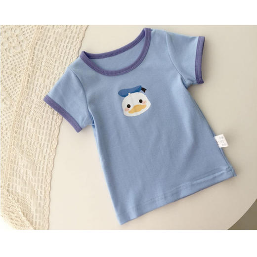 【捡漏价39.9元/2件】可爱简约女童短袖T恤，舒适透气童趣十足，圆领设计更显清爽，舒适柔软亲肤透气，童装小童上衣圆领夏季冰丝卡通儿童画半袖衫sh 商品图8