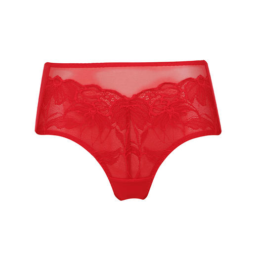 都市丽人舒软挺塑双拉面料中腰平角女士内裤新年本命年红品LP39H8 商品图7