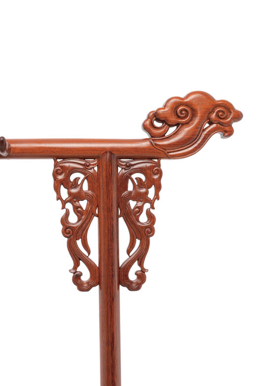 红桥红  家具严选  缅甸花梨（大果紫檀）【185清式螭龙 衣帽架】 商品图2