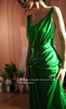 1314#【复团】喵娘精工丨定制《赎罪》电影同名奈特莉同款复古绿露背礼服连衣裙 商品缩略图2