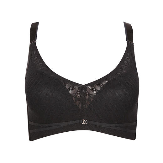 都市丽人舒软挺塑C杯适穿锁边调整型文胸薄款3/4杯塑身文胸无钢圈内衣四排扣新年本命年红品LJ32H9 商品图6