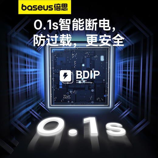倍思 灵睿系列 数字式插线板 6AC+2U+2C 35W 1.5m 商品图5