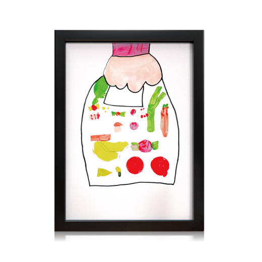 袋鼠团团慈善创卖-印制版画《逛超市》 商品图0