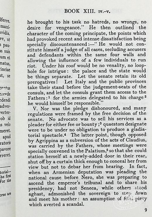 【中商原版】洛布古典丛书 塔西陀 编年史 原文拉英对照版 英文原版 Annals Loeb Classical Library Tacitus 商品图7