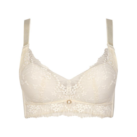 都市丽人舒软挺塑AB杯适穿蕾丝调整型文胸两种厚度3/4杯塑身文胸无钢圈内衣四排扣LJ34H7 商品图3