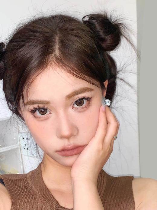 【中直径】Leenscolor-奶油棕-14.2mm 【年抛 度数0-1000度 含有525/575】 商品图8