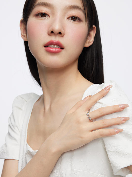 卡蒂罗森林微光情侣对戒925银戒指一对小众设计感礼物送男女友 商品图2