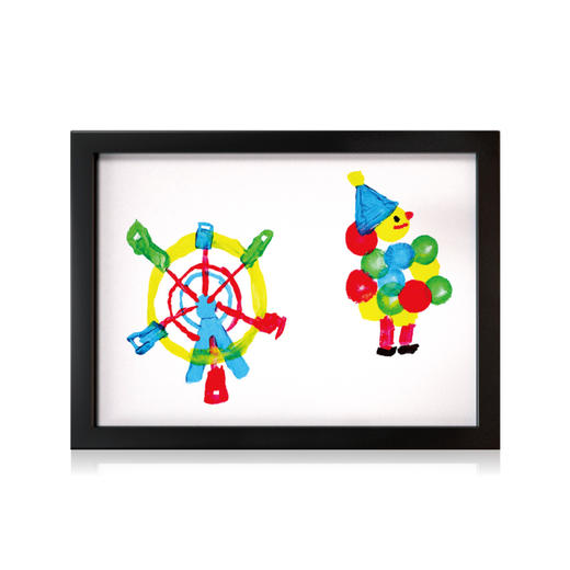 袋鼠团团慈善创卖-印制版画《小丑和摩天轮》 商品图0