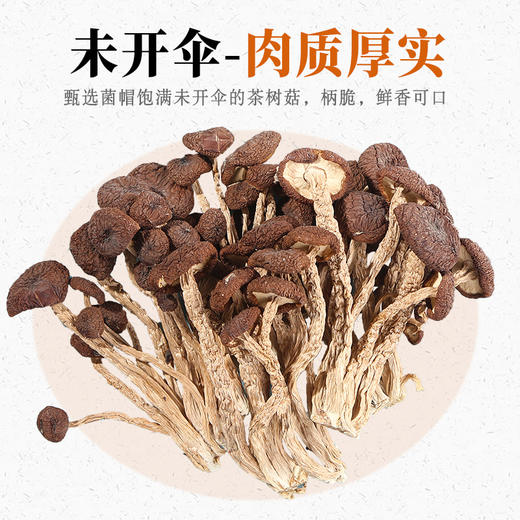 在菌屋 云南农家茶树菇干货80g/袋 手工剪脚 无熏硫无泥沙 商品图9