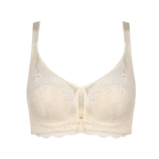 都市丽人舒软挺塑BC杯适穿蕾丝调整型文胸薄款3/4杯塑身文胸无钢圈内衣四排扣新年本命年红品LJ32H8 商品图5