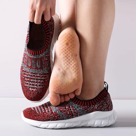 足行健按摩鞋一脚蹬男女鞋舒适养生透气健步防滑老人鞋男女款 商品图2