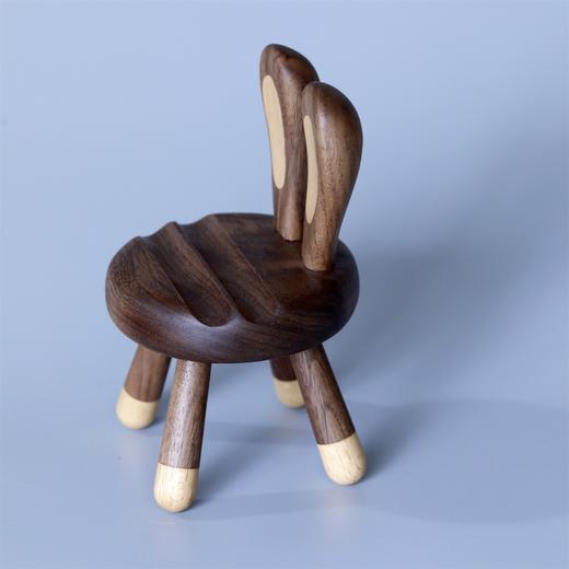 兔子手机架°黑胡桃木 商品图1