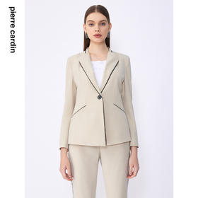皮尔卡丹女装夏季新款通勤淑女百搭修身多色西服C32UL001
