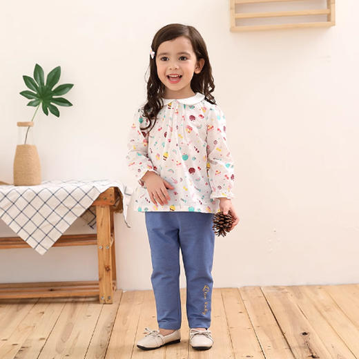 棉果果春秋款女童 长袖衬衫M122150219096 商品图1