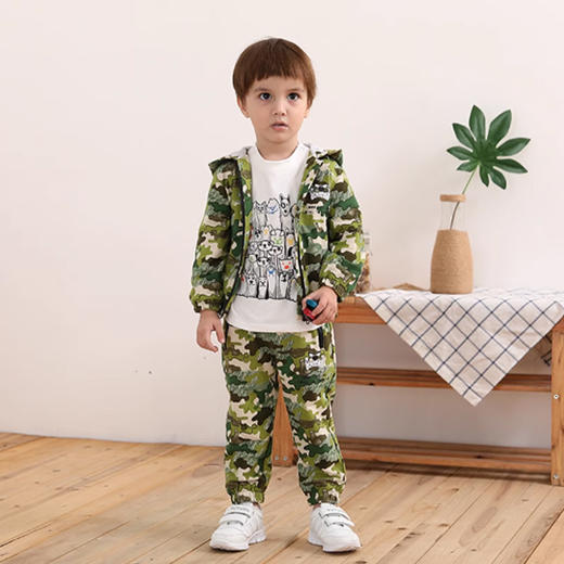 果果春秋款男童小毛圈长袖外套M112100219061 商品图1