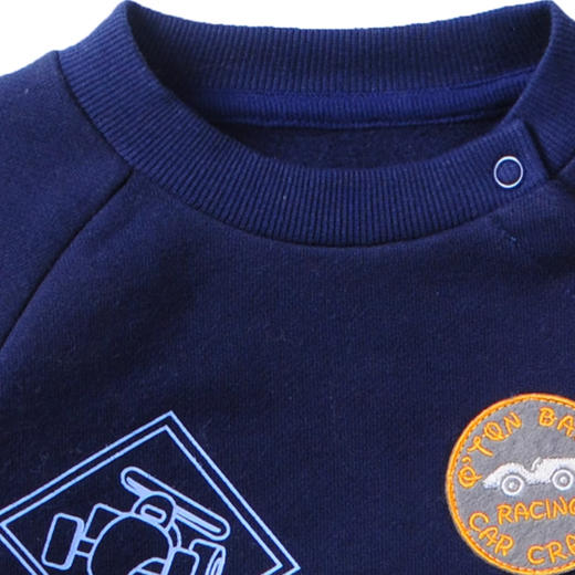 棉果果秋冬季男童大毛圈抓绒圆领卫衣 M412180218659 商品图3