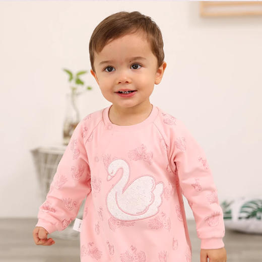 棉果果春秋款女童 偏襟连体衣连身衣哈衣M122720219085 商品图1